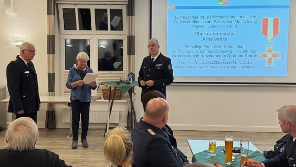 Brandschutzehrenzeichen für 40 Jahre aktiver Dienst